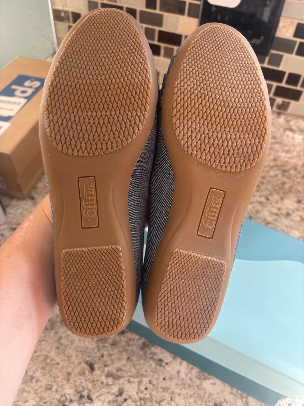 Cliffs by White Mountain denim flats